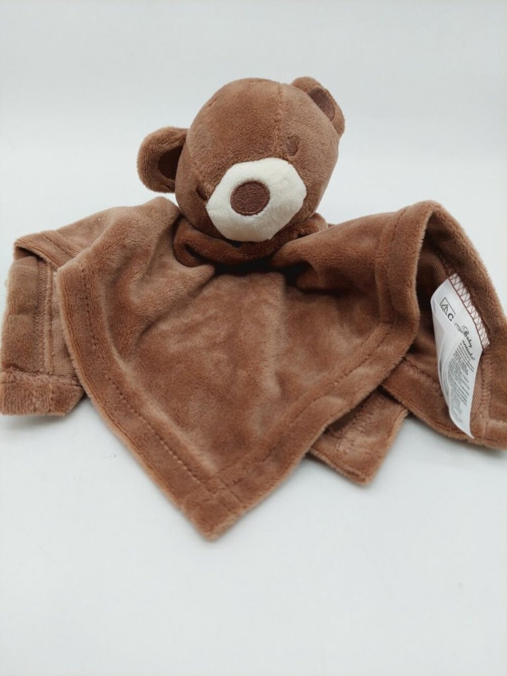 Baby Essentials Brown Bear Security Blanket Lovey Blankie 12” Plush
